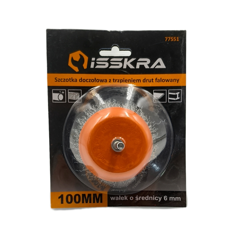 Szczotka tarczowa drut skręcany M14 125 mm ISSKRA