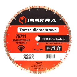 Tarcza diamentowa SEGMENTOWA EXTREME 350 mm ISSKRA