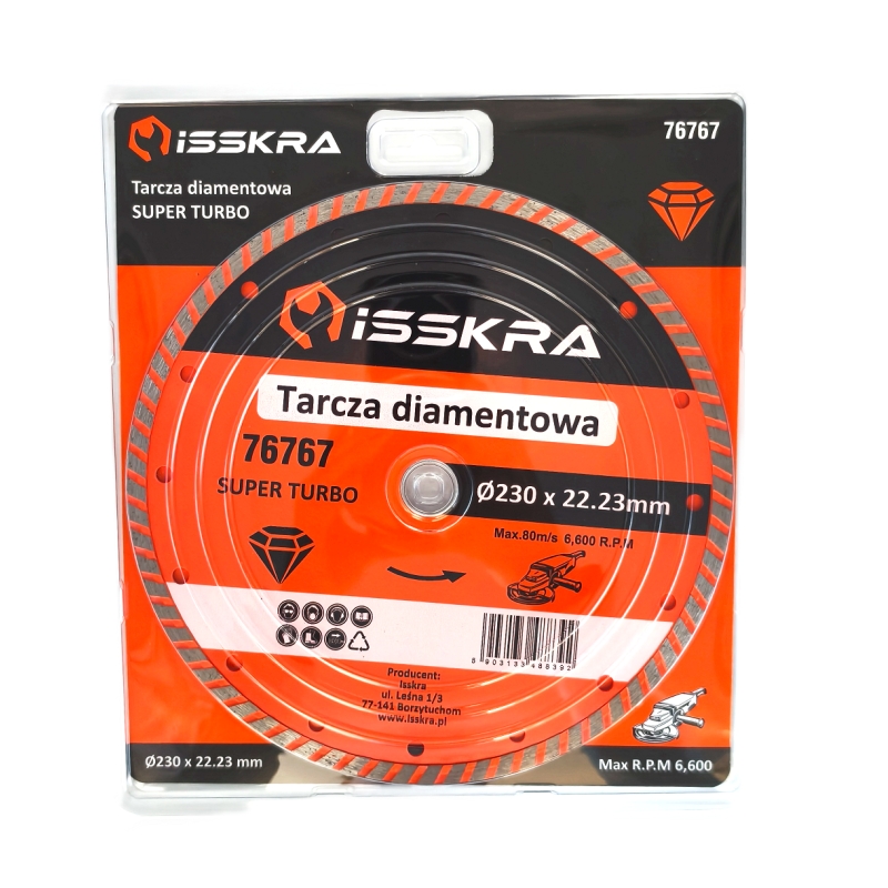 Tarcza diamentowa SUPER TURBO 230 mm ISSKRA