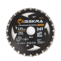 Piła tarczowa do drewna EXTREME 125x24 T ISSKRA