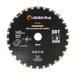 Piła tarczowa do metalu 185x 48 T ISSKRA