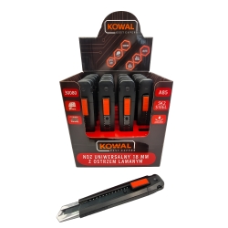 Nóż uniwersalny 18 mm z ostrzem czarnym KowaL