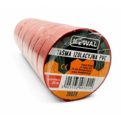 Taśma izolacyjna PVC czerwona 20 m KowaL
