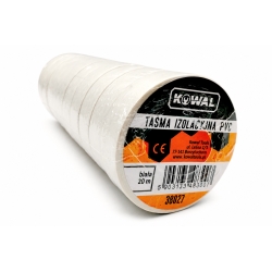Taśma izolacyjna PVC biała 20 m KowaL