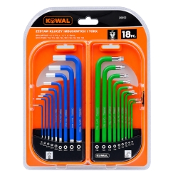 Zestaw kluczy imbusowych i Torx 18 szt.