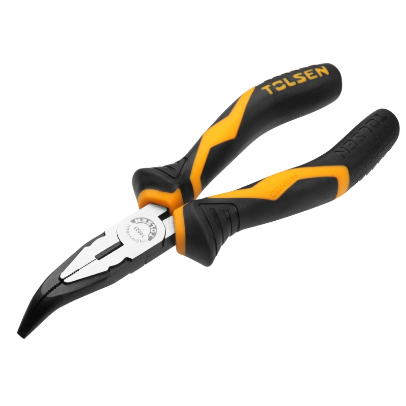 Szczypce wydłużone wygięte INDUSTRIAL160 mm TOLSEN
