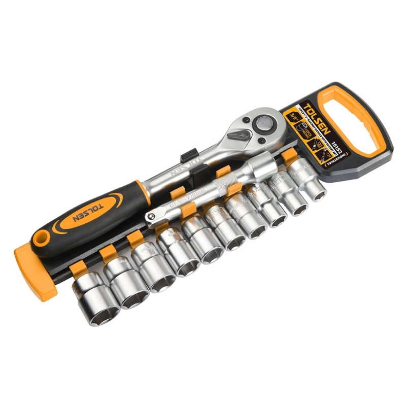 Zestaw nasadek z grzechotką 1/2" 12 elem. TOLSEN