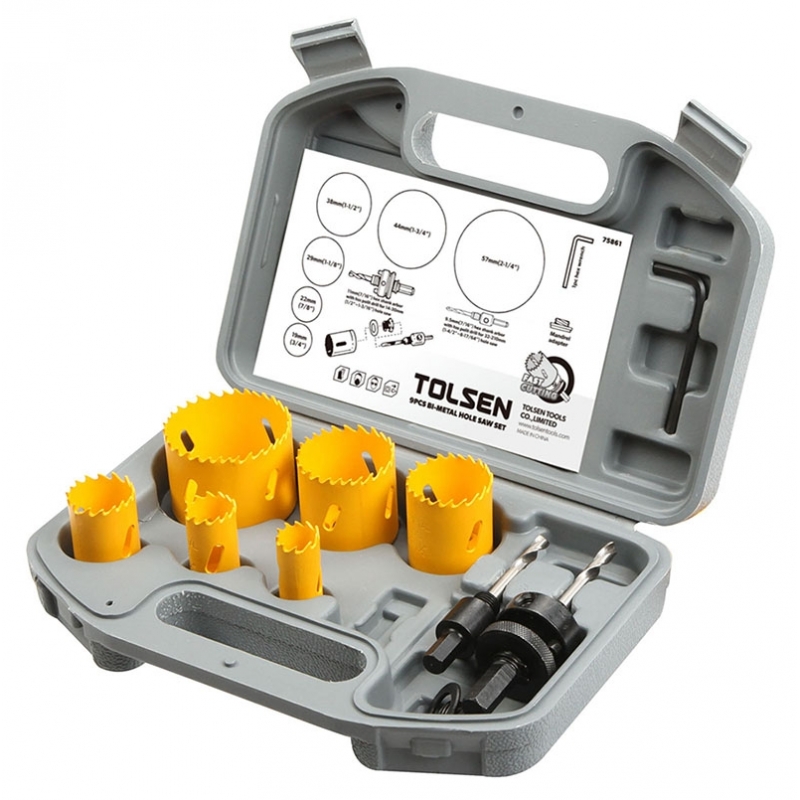 Otwornice BI-METAL 9 cz. TOLSEN