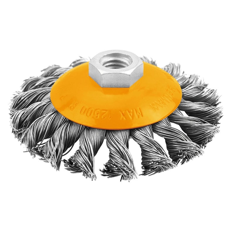 Szczotka tarcz. drut skręcany M14 100 mm TOLSEN