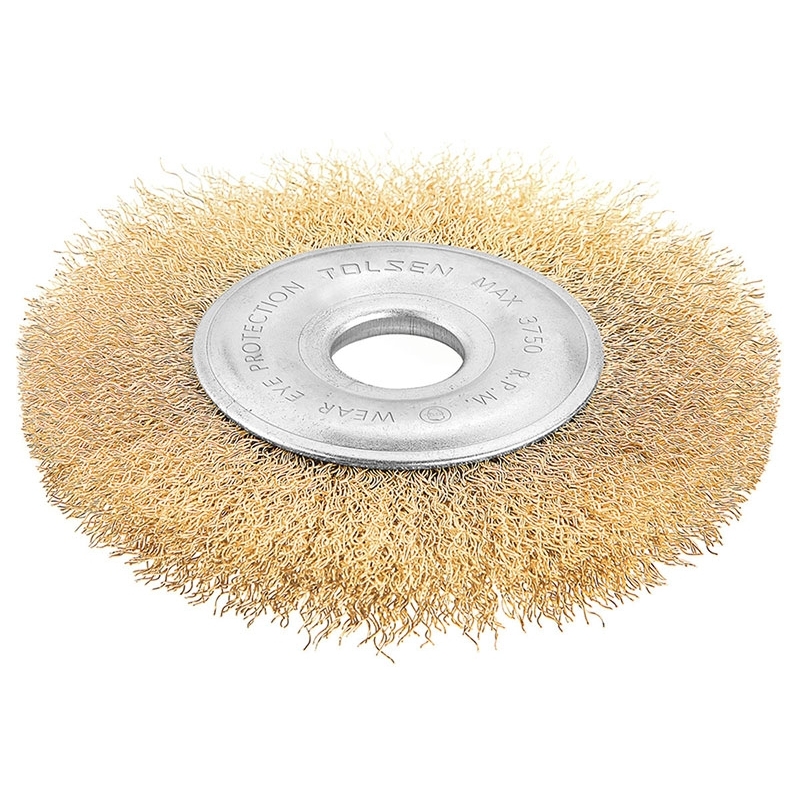 Szczotka tarcz. drut falowany 125 mm TOLSEN