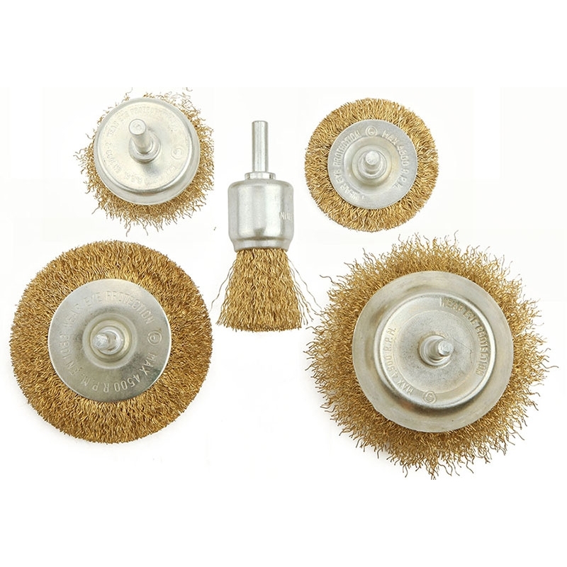 Zestaw szczotek drucianych 5cz. TOLSEN