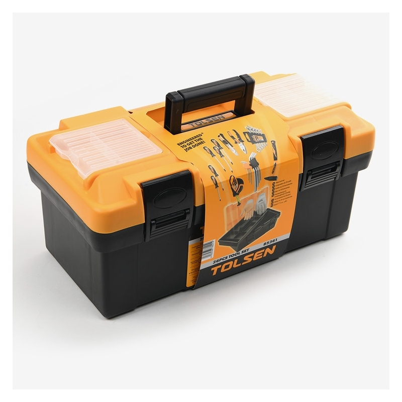 Skrzynka narzędziowa plastikowa 26 elem. TOLSEN