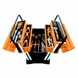 Skrzynka narzędziowa metalowa 60 elem. TOLSEN