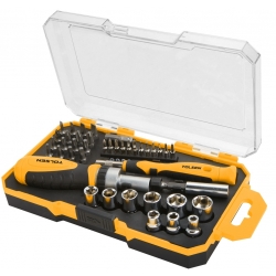 Zestaw nasadek + bity 1/4" 42 cz TOLSEN