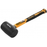 Młotek gumowy czarny fiberglass 675 g TOLSEN